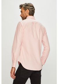 Polo Ralph Lauren - Koszula. Typ kołnierza: polo. Kolor: różowy. Materiał: materiał. Wzór: gładki