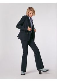 Simple Spodnie materiałowe SPD505-01 Granatowy Regular Fit. Kolor: niebieski. Materiał: materiał, syntetyk #6