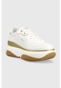 Liu Jo sneakersy JUNE 16 kolor biały BA3053EX16801111. Nosek buta: okrągły. Kolor: biały. Materiał: guma. Obcas: na platformie #2