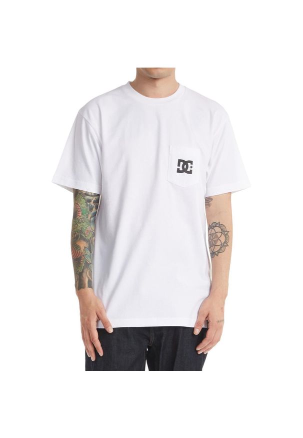 DC Shoes - Koszulka dla Mężczyzn DC STAR. Kolor: biały. Materiał: materiał, bawełna. Sport: skateboard