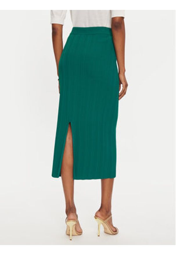 Sisley Spódnica ołówkowa 1WTHM000C Zielony Slim Fit. Kolor: zielony. Materiał: wiskoza, syntetyk
