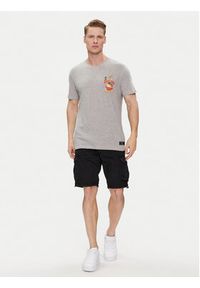 Brave Soul T-Shirt MTS-149TAKEAWAY Szary Straight Fit. Kolor: szary. Materiał: bawełna #4