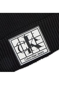 Calvin Klein Jeans Czapka Beanie K60K609812 Czarny. Kolor: czarny. Materiał: materiał #3