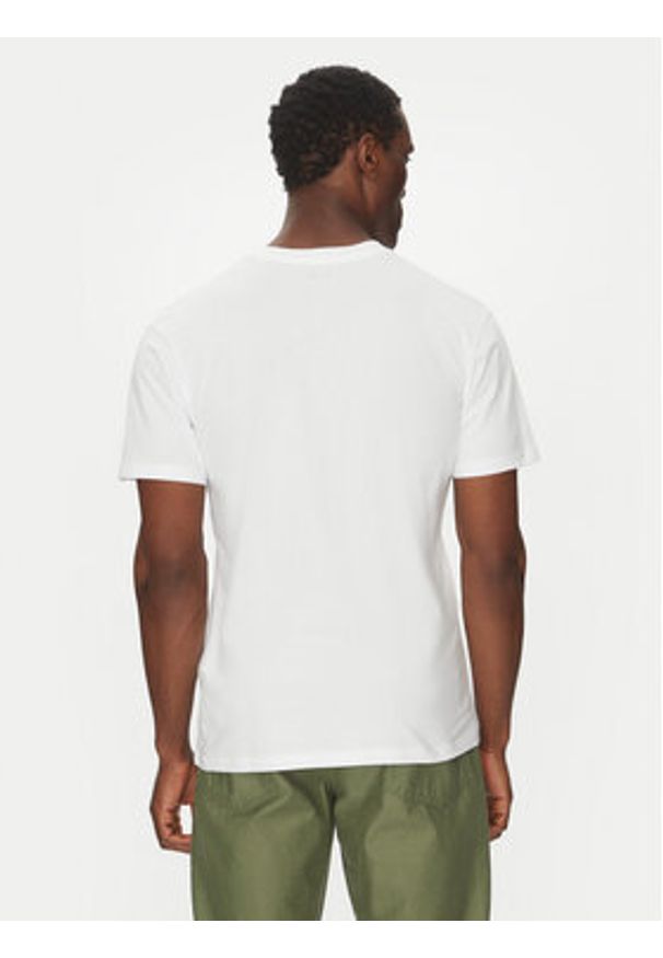Quiksilver T-Shirt EQYZT08062 Biały Regular Fit. Kolor: biały. Materiał: bawełna