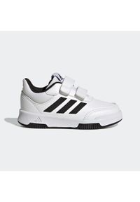 Adidas - Buty sportowe dla dzieci ADIDAS Tensaur. Okazja: na uczelnię. Zapięcie: rzepy. Kolor: czarny, wielokolorowy, biały. Materiał: materiał. Szerokość cholewki: normalna. Wzór: paski