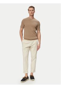 JOOP! Jeans T-Shirt Sandero 30101597 Beżowy jasny Regular Fit. Kolor: beżowy. Materiał: bawełna #5