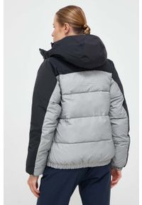 columbia - Columbia kurtka damska kolor szary zimowa. Kolor: szary. Materiał: włókno, materiał. Sezon: zima #4