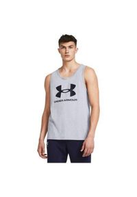 Under Armour - Koszulka męska tank top UNDER ARMOUR 1382883 bez rękawów. Kolor: szary. Długość rękawa: bez rękawów #1