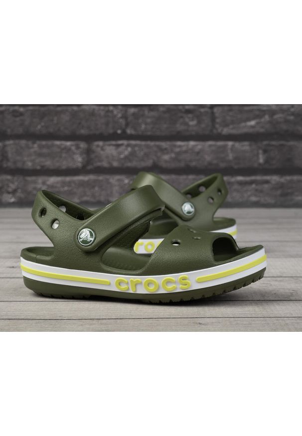 Sandały dziecięce Crocs BAYABAND. Kolor: żółty, biały, wielokolorowy, zielony