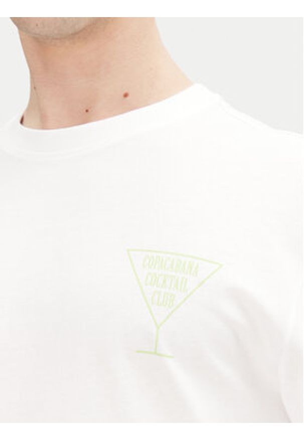 Only & Sons T-Shirt Cabana 22034380 Biały Relaxed Fit. Kolor: biały. Materiał: bawełna