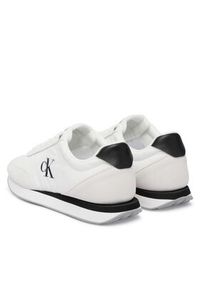 Calvin Klein Sneakersy Retro Runner Ess Mix Mat Wmn YW0YW01990 Biały. Kolor: biały. Materiał: materiał #3