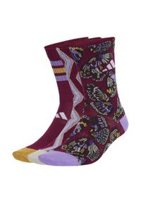Adidas - Skarpety adidas Farm 3 Pairs Per Pack Socks. Kolor: czerwony, wielokolorowy