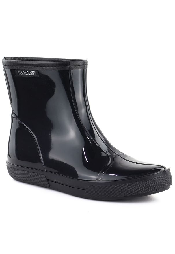 Kalosze damskie czarne T.Sokolski FLU KAL23-13. Kolor: czarny. Materiał: guma