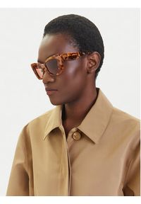 Max Mara Okulary przeciwsłoneczne MM0099 56E Brązowy. Kolor: brązowy