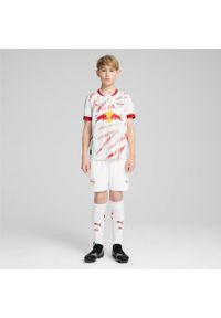 Puma - Młodzieżowa koszulka domowa RB Leipzig 24/25 PUMA White For All Time Red. Kolor: czerwony, wielokolorowy, biały