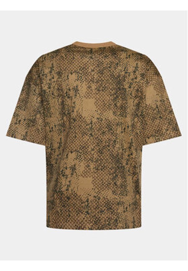 Alpha Industries T-Shirt Essentials 146504C Brązowy Relaxed Fit. Kolor: brązowy. Materiał: bawełna
