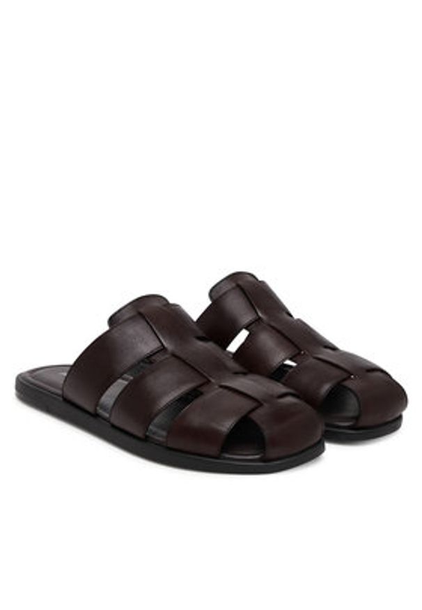 Aldo Klapki Marais 13963700 Brązowy. Kolor: brązowy. Materiał: skóra