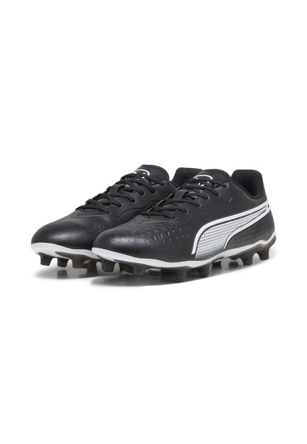 Puma - Buty piłkarskie męskie PUMA King Match Fg/Ag. Kolor: biały, czarny, wielokolorowy. Sport: piłka nożna