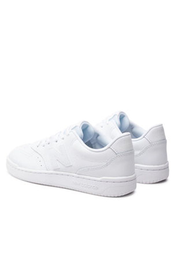 New Balance Sneakersy BB80OOO Biały. Kolor: biały. Materiał: skóra