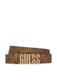 Guess Pasek Damski Noelle (BG) Belts BW9126 P4235 Beżowy. Kolor: beżowy. Materiał: skóra