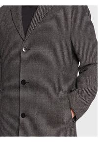 Calvin Klein Płaszcz wełniany Statement K10K109952 Czarny Regular Fit. Kolor: czarny. Materiał: bawełna