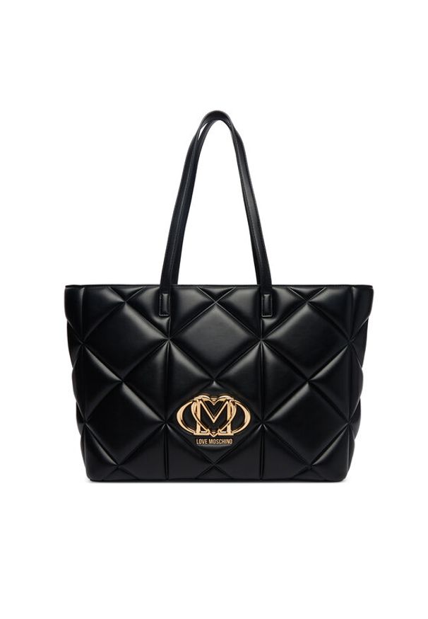 Love Moschino - LOVE MOSCHINO Torebka JC4120PP1OLC0000 Czarny. Kolor: czarny. Materiał: skórzane