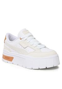 Puma Sneakersy Mayze Stack Luxe 389853 05 Biały. Kolor: biały. Materiał: zamsz, skóra