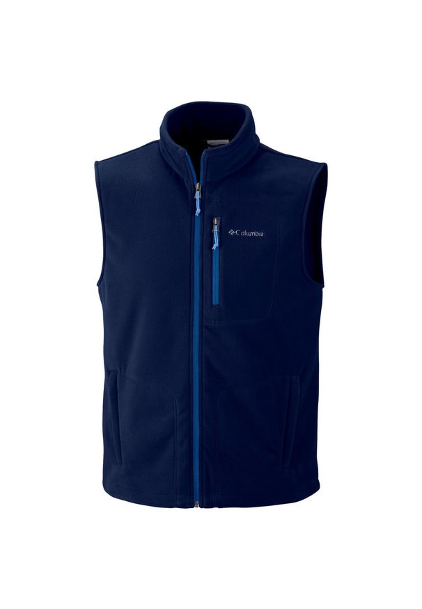 columbia - Columbia Bezrękawnik Fast Trek 1460001467. Kolor: niebieski. Długość rękawa: bez rękawów. Sport: turystyka piesza