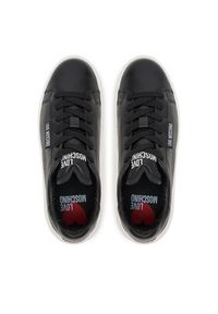 Love Moschino - LOVE MOSCHINO Sneakersy JA15195G1NIA300Z37 Czarny. Kolor: czarny. Materiał: skóra #5
