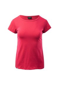 Hi-tec - T-shirt Damski Lady Puro. Kolor: czerwony. Sport: turystyka piesza #1