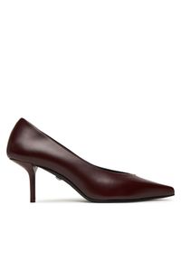 Max Mara Szpilki 2524526171600 Bordowy. Kolor: czerwony. Materiał: skóra. Obcas: na szpilce