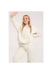 GYM GLAMOUR - Bluza fitness damska Gym Glamour college off. Kolor: biały. Sport: fitness #1