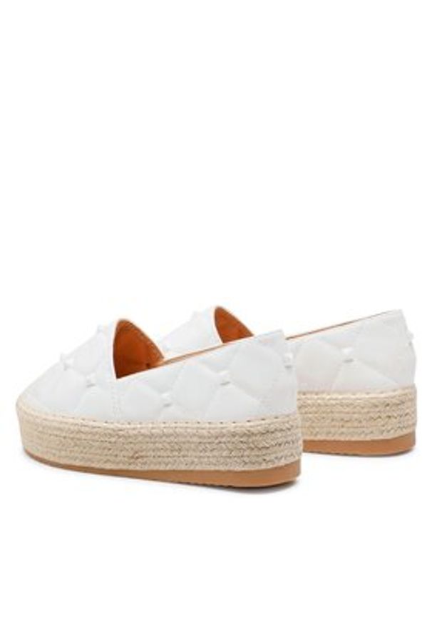 DeeZee Espadryle WS020610-01 Biały. Kolor: biały. Materiał: skóra