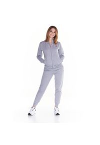 LEONE 1947 APPAREL - Damski dres Comfort Zone. Kolor: szary. Materiał: dresówka. Sport: fitness