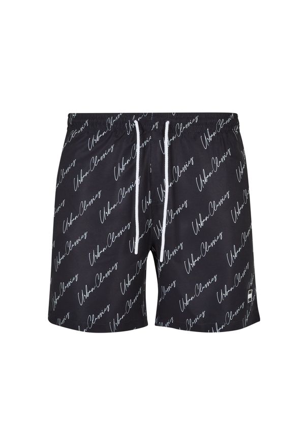 Szorty kąpielowe Urban Classics Pattern. Kolor: czarny. Sezon: lato