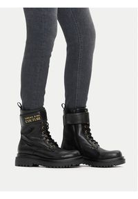 Versace Jeans Couture Trzewiki 79VA3S64 Czarny. Kolor: czarny. Materiał: skóra #5