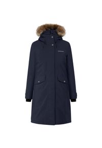 Parka dla kobiet Didriksons Erika. Kolor: niebieski. Sezon: zima, jesień. Styl: elegancki