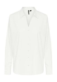 Pieces Koszula 17143675 Biały Oversize. Kolor: biały. Materiał: bawełna, syntetyk #6