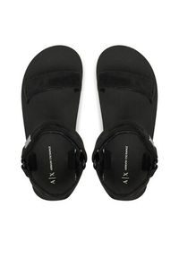 Armani Exchange Sandały XDP064 XV928 00002 Czarny. Kolor: czarny. Materiał: materiał #5