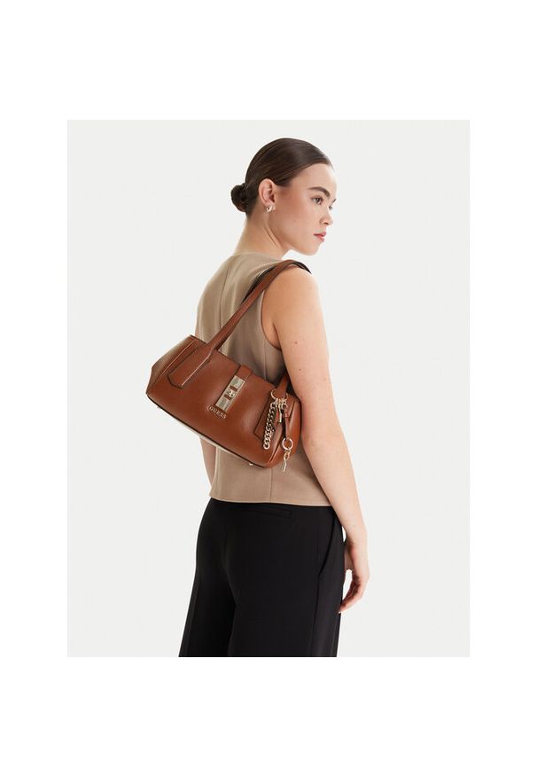 Torebka Guess. Kolor: brązowy