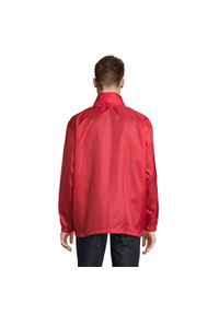 SOL'S - Kurtka Wiatrówka Unisex Dla Dorosłych. Kolor: czerwony