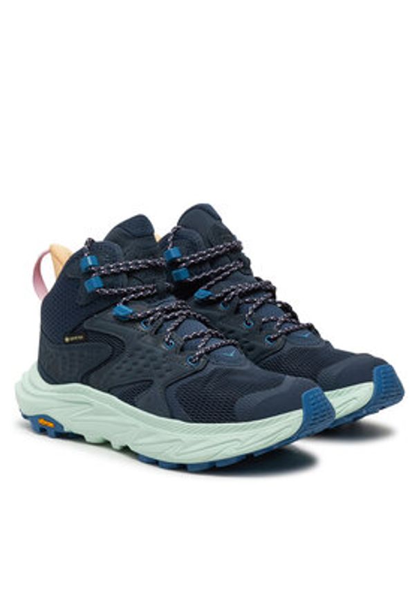 HOKA - Hoka Trekkingi Anacapa 2 Mid GTX GORE-TEX 1142831 Granatowy. Kolor: niebieski. Materiał: materiał