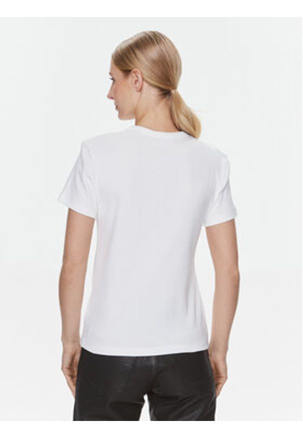 Calvin Klein Jeans T-Shirt J20J222687 Biały Regular Fit. Kolor: biały. Materiał: bawełna