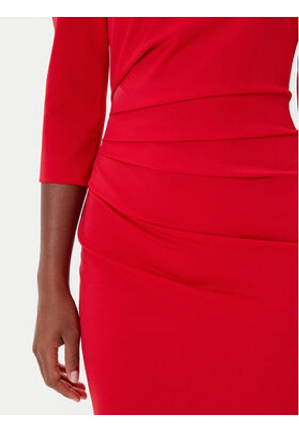 Rinascimento Sukienka koktajlowa CFC0126154003 Czerwony Slim Fit. Kolor: czerwony. Materiał: syntetyk. Styl: wizytowy
