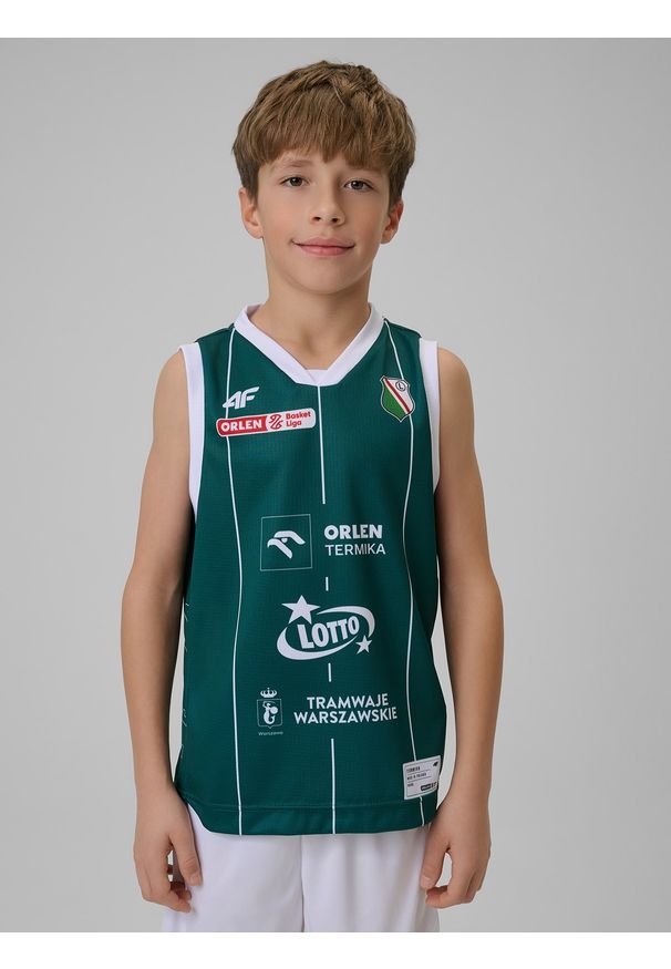 4f - 4F Koszulka meczowa replika domowa z sezonu 2025/26 dziecięca 4F x Legia Warszawa - zielona 134/140 (8-10 lat). Kolor: zielony. Materiał: materiał. Wzór: nadruk. Sezon: lato. Sport: fitness