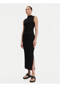 Calvin Klein Sukienka letnia K20K208304 Czarny Slim Fit. Kolor: czarny. Materiał: syntetyk. Sezon: lato #3