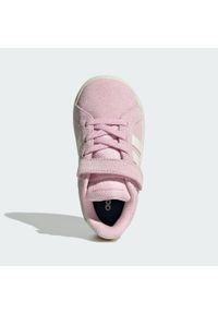Adidas - Buty Grand Court 2.0 Kids. Kolor: żółty, biały, wielokolorowy, różowy