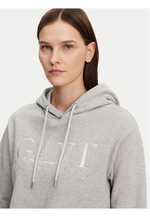 GANT - Gant Bluza 4200503 Szary Regular Fit. Kolor: szary. Materiał: bawełna