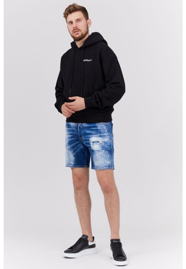 DSQUARED2 Jeansowe szorty męskie, Rozmiar 46. Kolor: niebieski. Materiał: jeans. Styl: marine