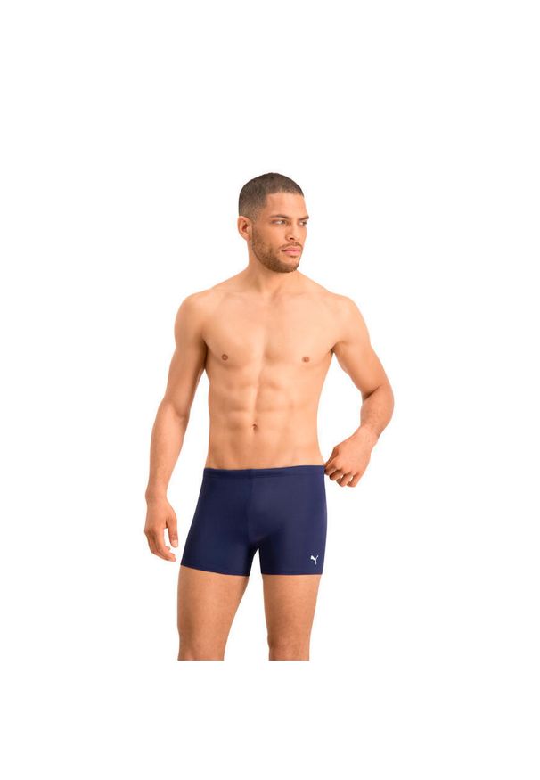 Kąpielówki męskie Puma Trunk Classic Granatowe. Kolor: niebieski. Materiał: poliester